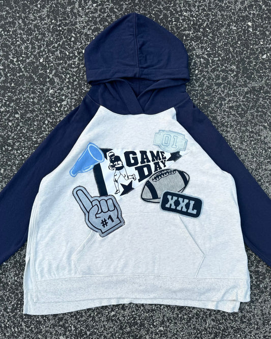 NAVY & WHITE Pennant Hoodie