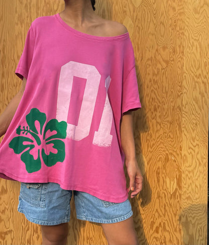 PINK HIBISCUS TEE