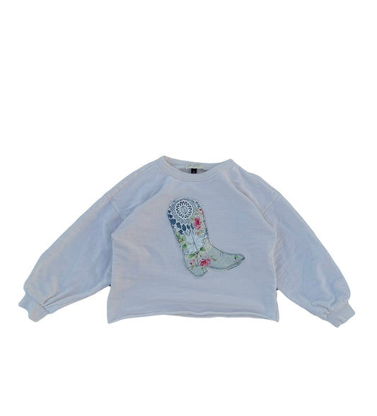 LACE COWBOY CREWNECK